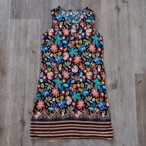 midi shift dress womens medium keyhole neck sleeveless satin floral romantic y2k